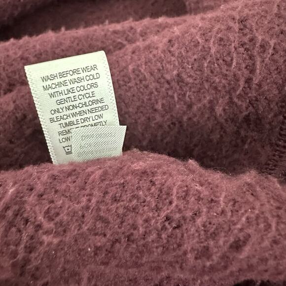 Koolaburra By UGG Sherpa Open Front Cardigan Jacket Womens 3X Maroon Sweater - Picture 12 of 14